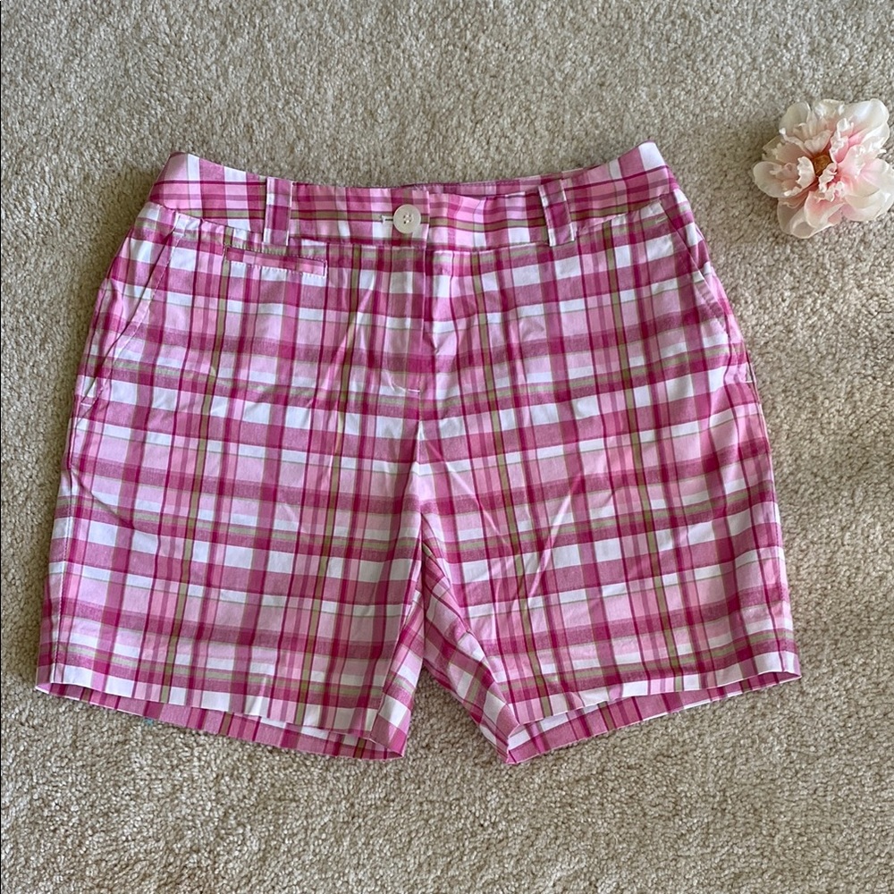 Jones New York Pink and White  Bermuda Shorts, 4P